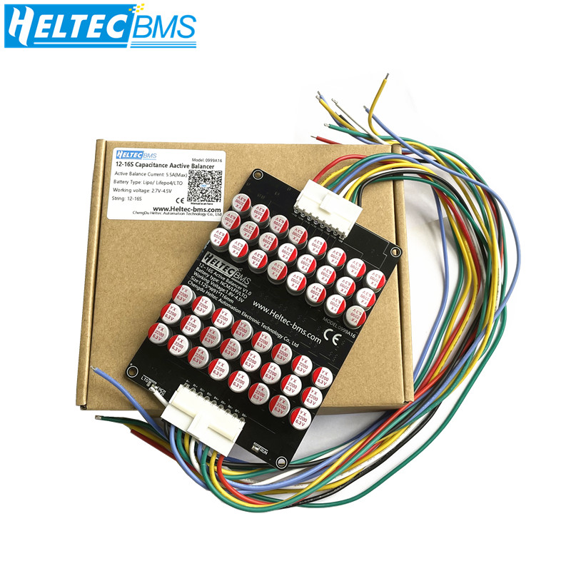 12S Lipo Battery Balancing Board - Heltec 16S 5A ตัวปรับสมดุลแบบแอคทีฟสำหรับแบตเตอรี่ 12S 13S